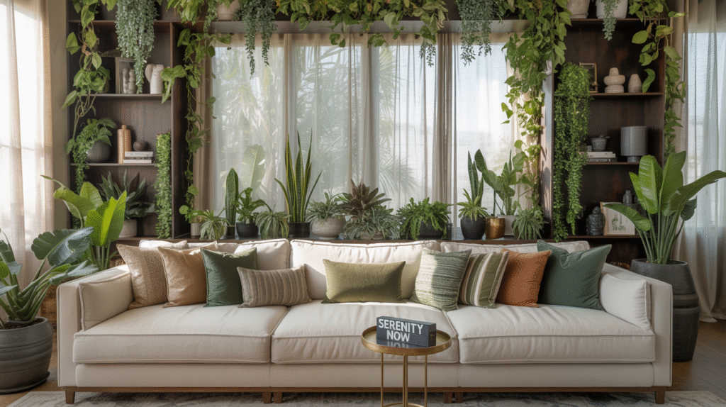 Indoor Jungle Theme with Layered Greenery