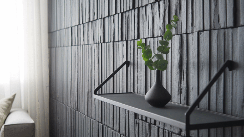 Stone-Gray Accent Wall