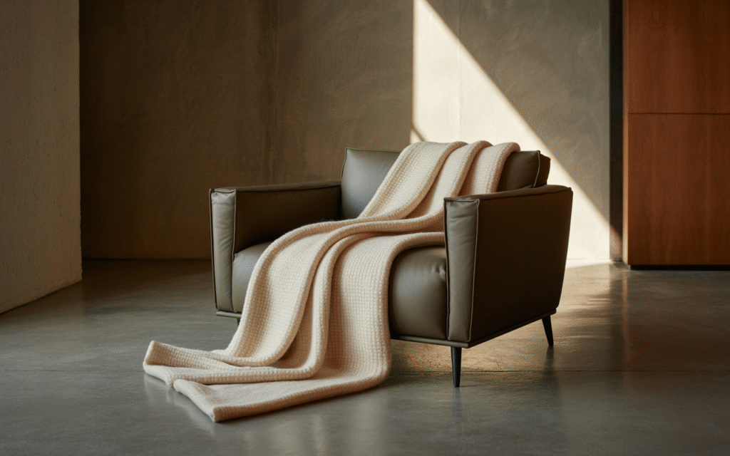 Wool or Chunky Knit Throws