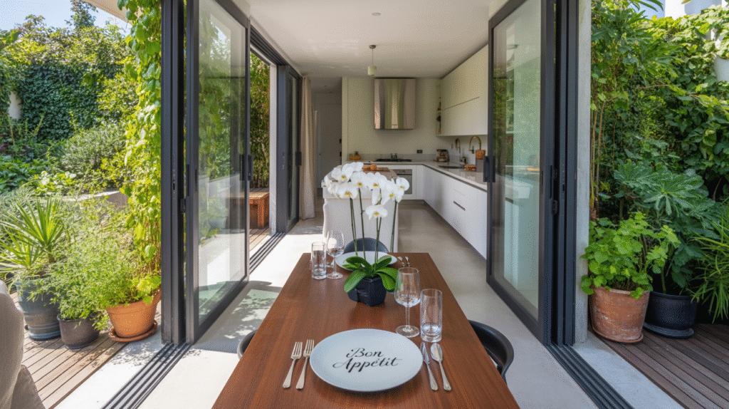 Semi-Outdoor Dining Connection