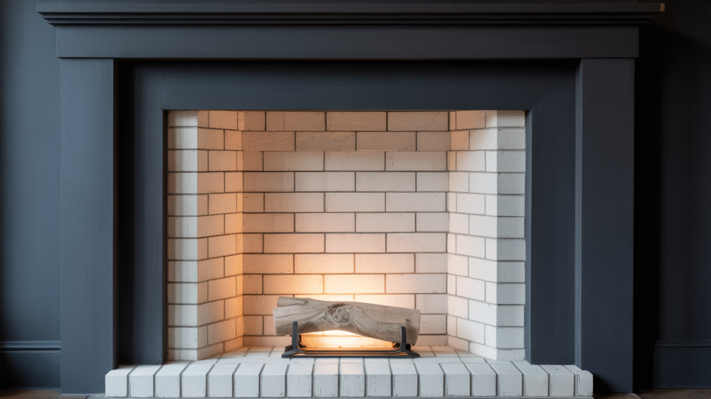 White Brick and Gray Walls