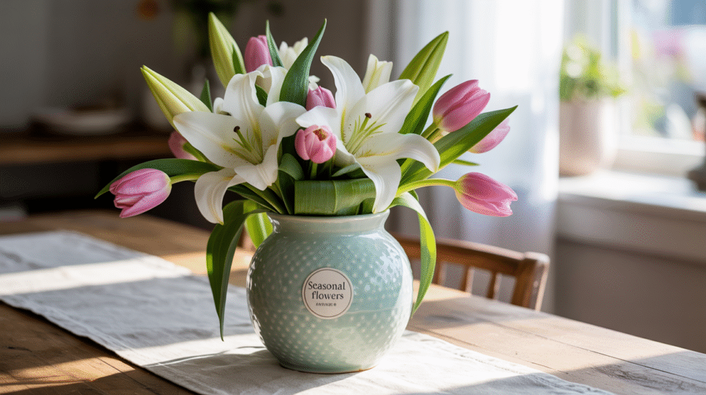 Ceramic Vase for Seasonal Flowers