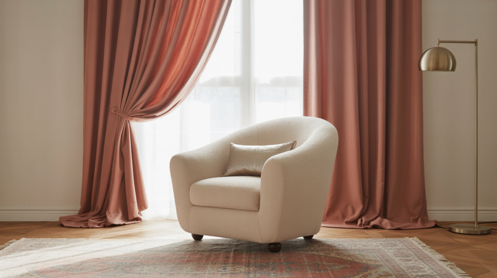 Dusty Rose Curtains