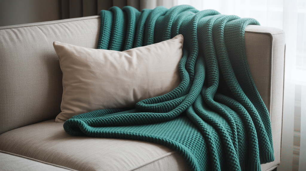 Emerald Green Throw for Cozy Layers