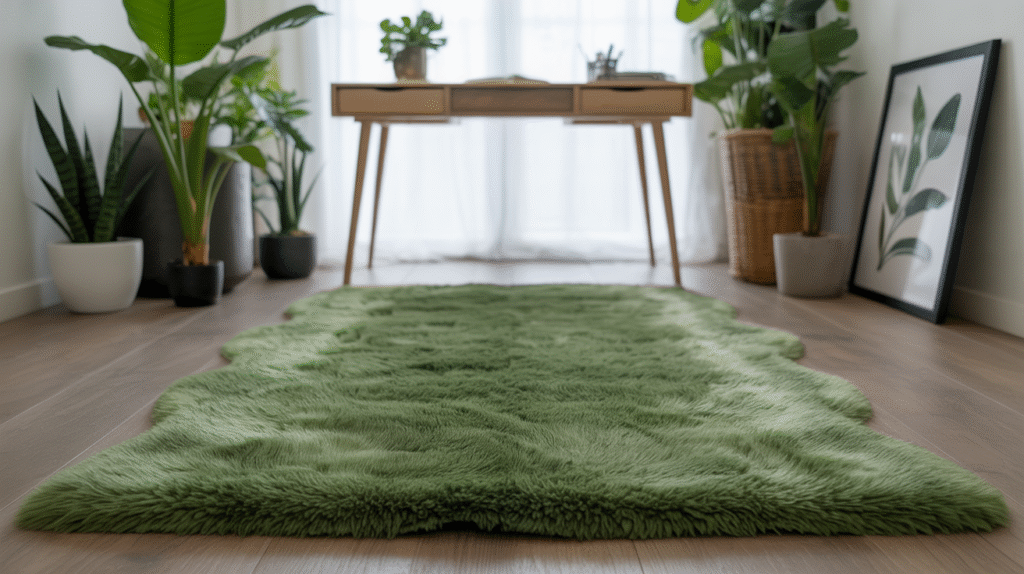 Plush Green Rug