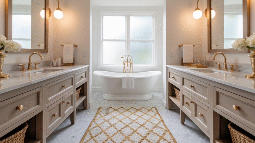 Open-Leg Vanity Facing Tub