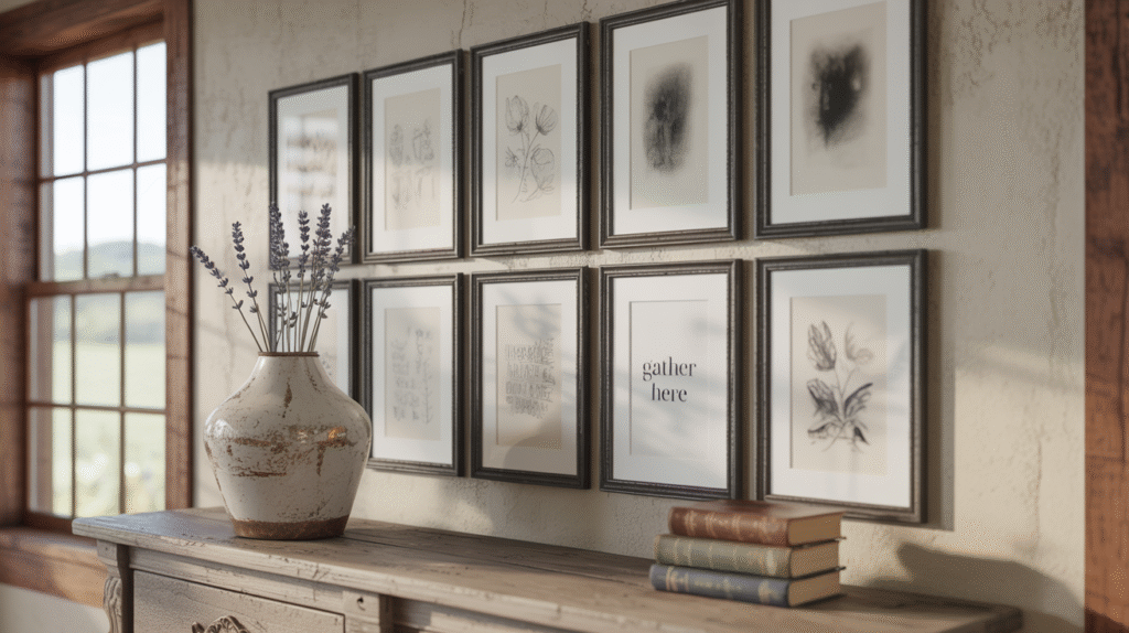 Black Framed Artwork: Clean and Elegant