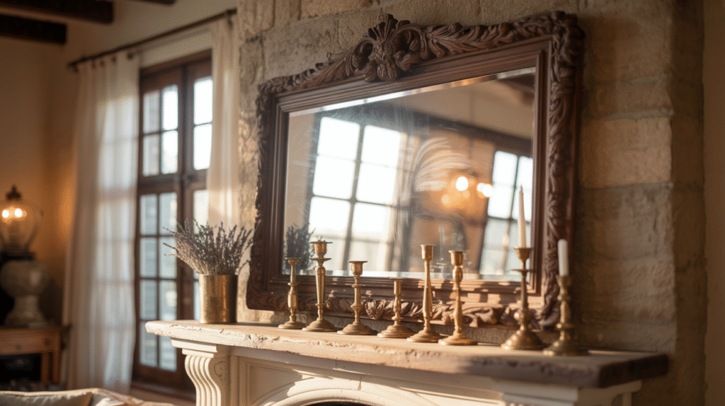 Sunburst or Wood-Framed Mirror