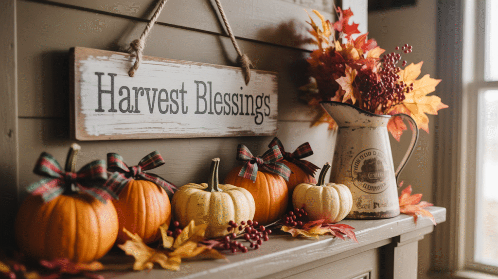  Plaid Ribbons & Pumpkins