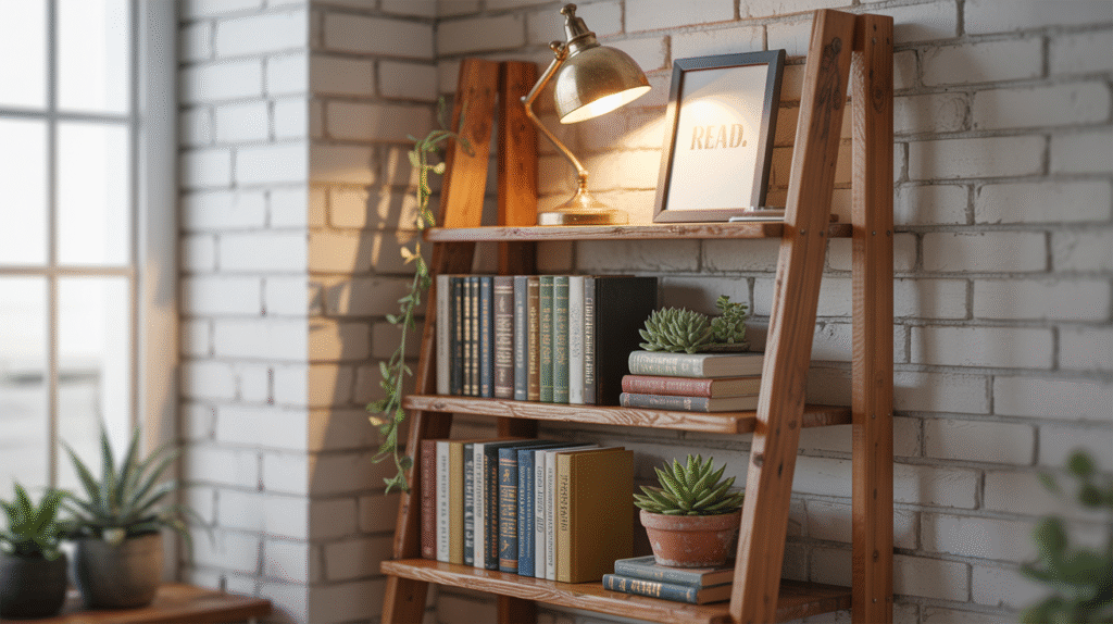 Ladder-Style Corner Shelf