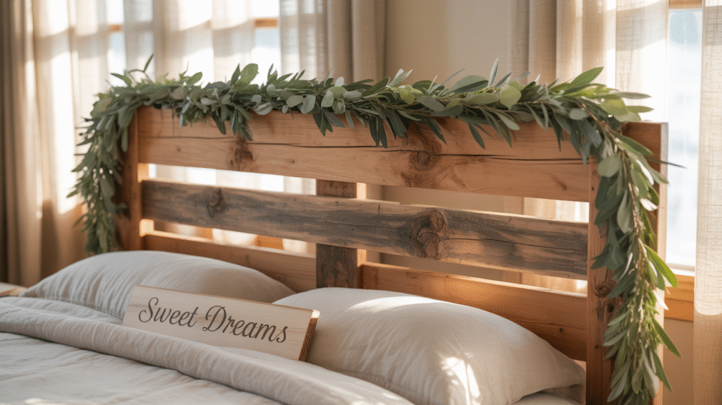 Rustic Wooden Bed Frame
