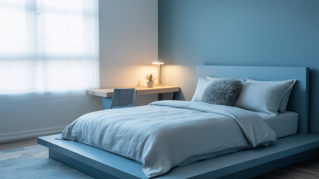 Calm the Room with a Cool Blue Palette