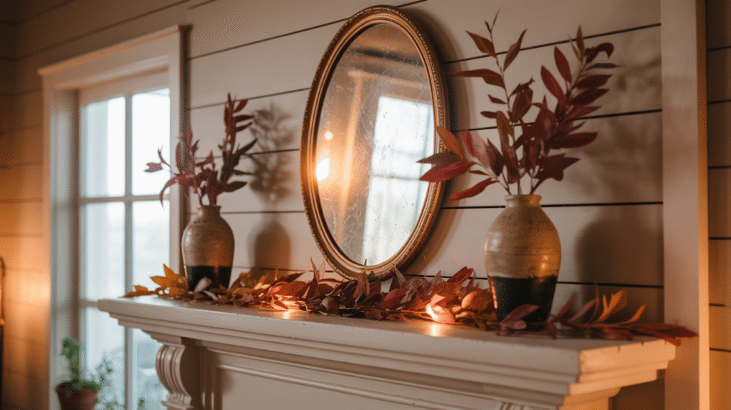 Seasonal Decor with Dried Leaves