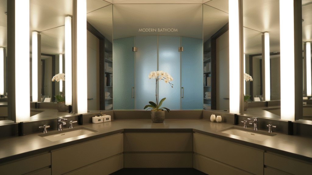 Backlit Mirror Geometry