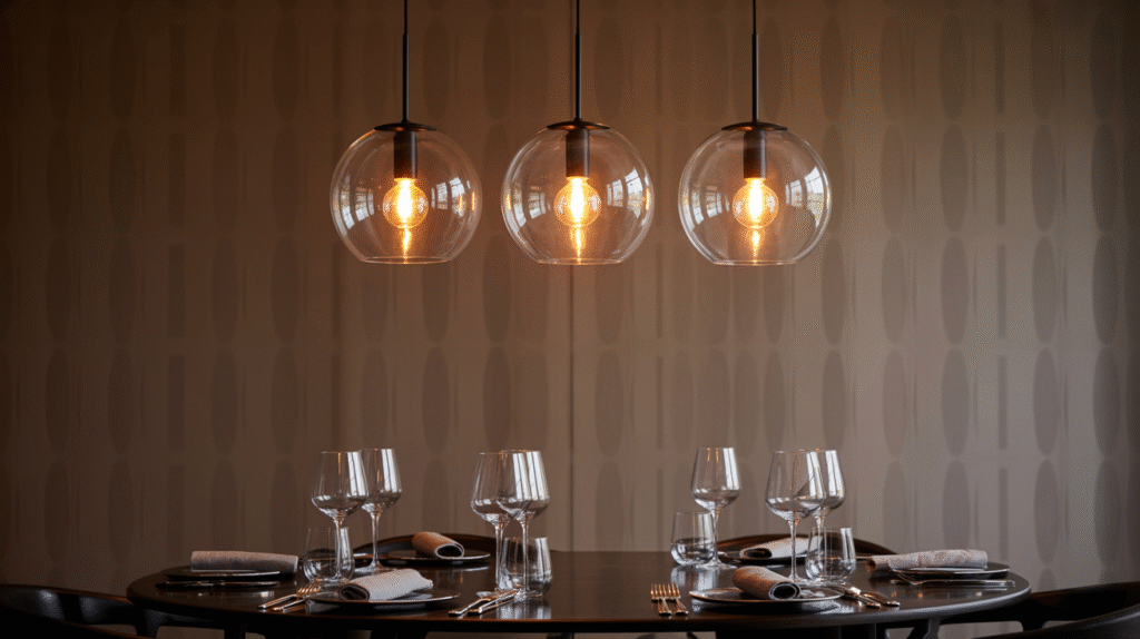 Glass Globe Pendant Light
