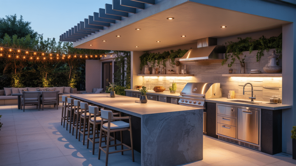 Outdoor Terrace Cooking Space