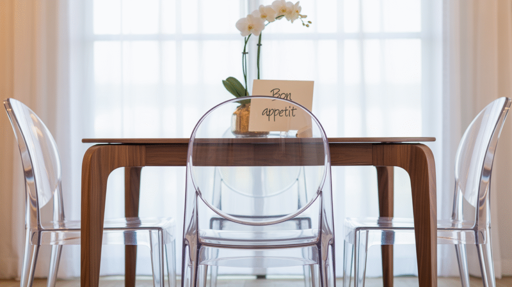  Lucite Dining Chairs