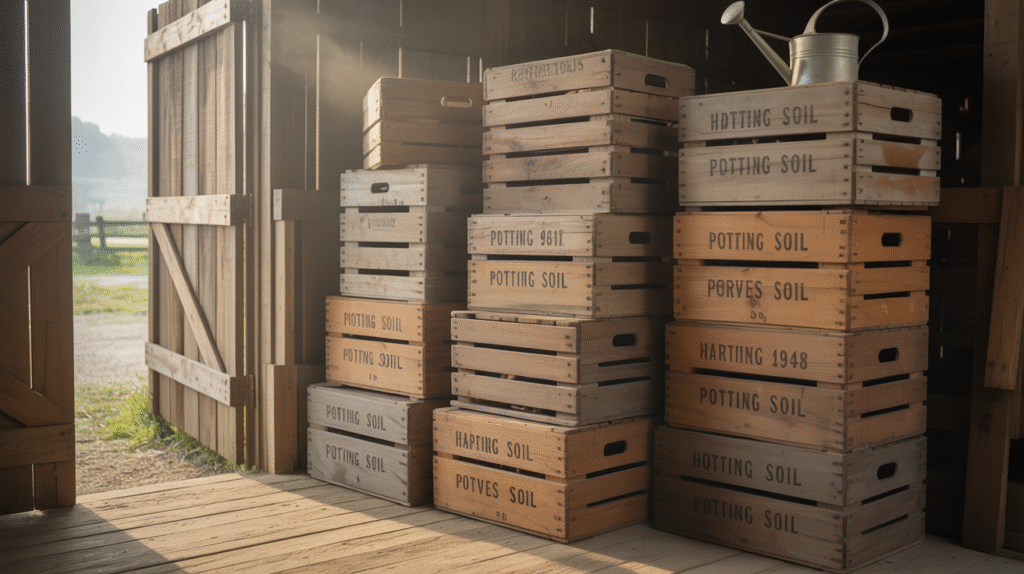  Vintage-Style Wood Crates & Storage