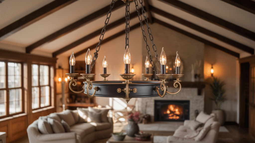 Black and Brass Light Fixtures