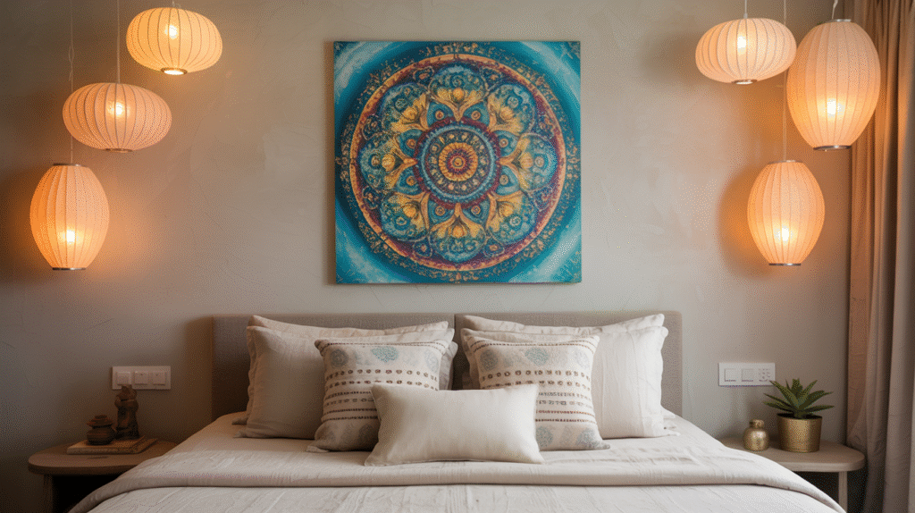 Hand-Painted Mandala Wall Art