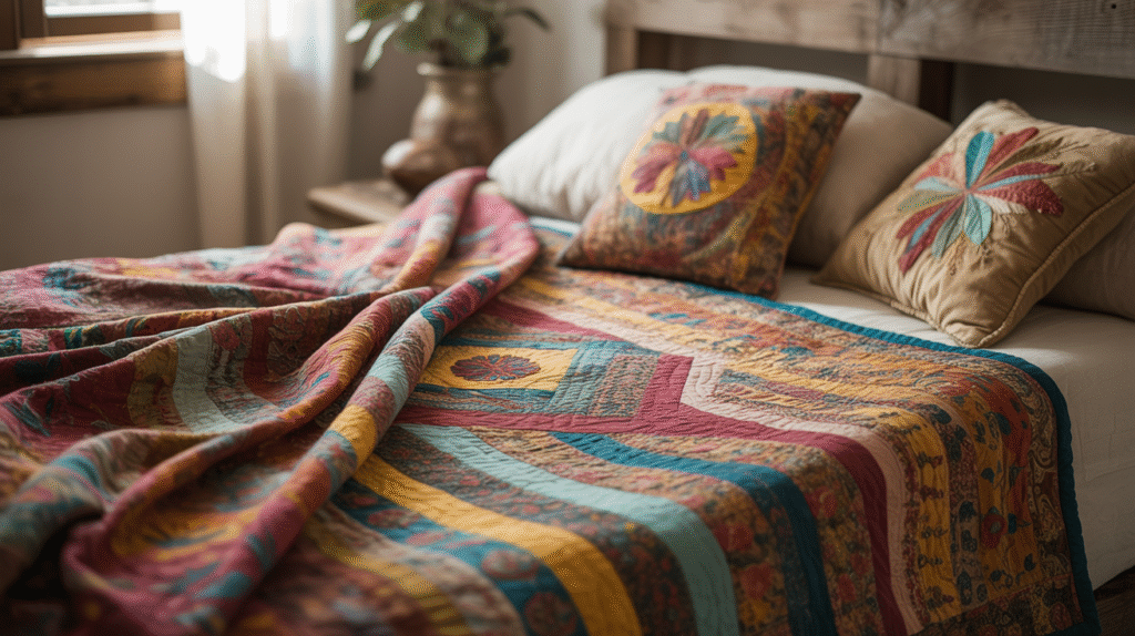 Vibrant Bohemian Quilt