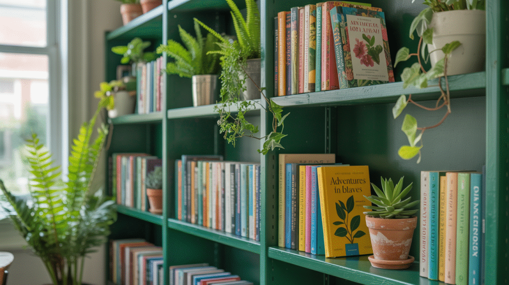 Green Bookshelf
