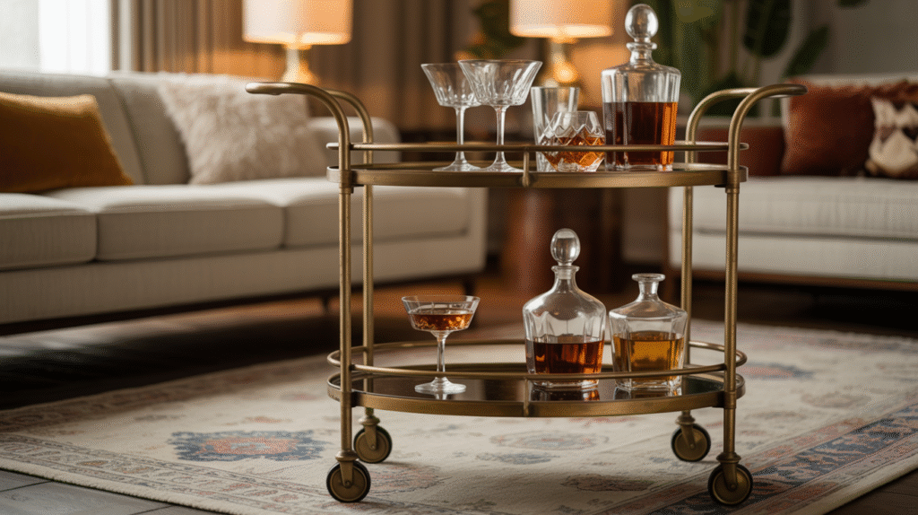 Retro Bar Cart
