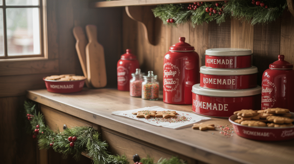  Christmas Farmhouse Baking Station
