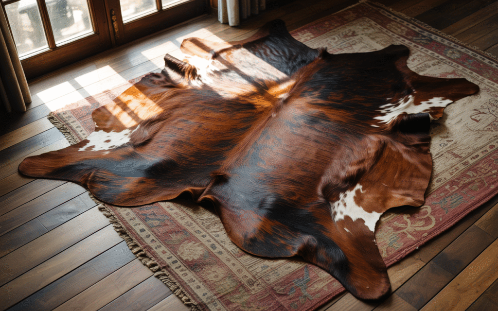 Cowhide or Worn Kilim Rug