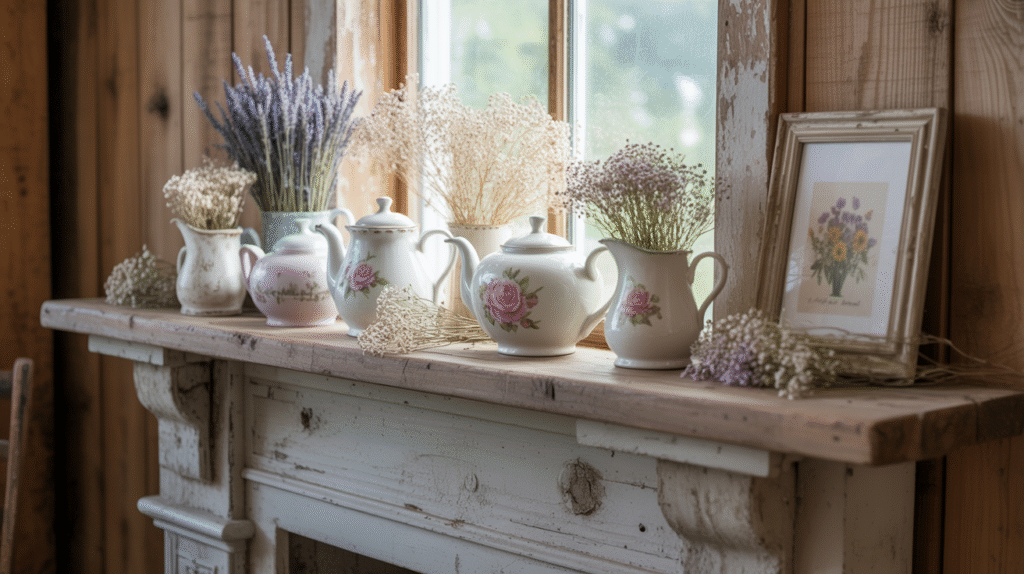 Vintage Teapot Display