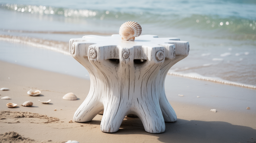 Whitewashed Wood Table