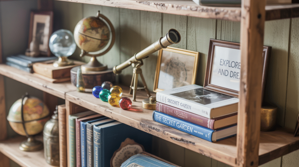 Eclectic Bookshelf Styling