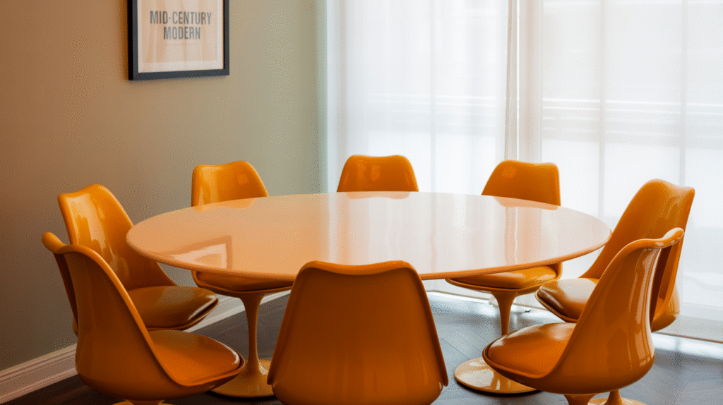 Oval or Round Tulip Dining Table