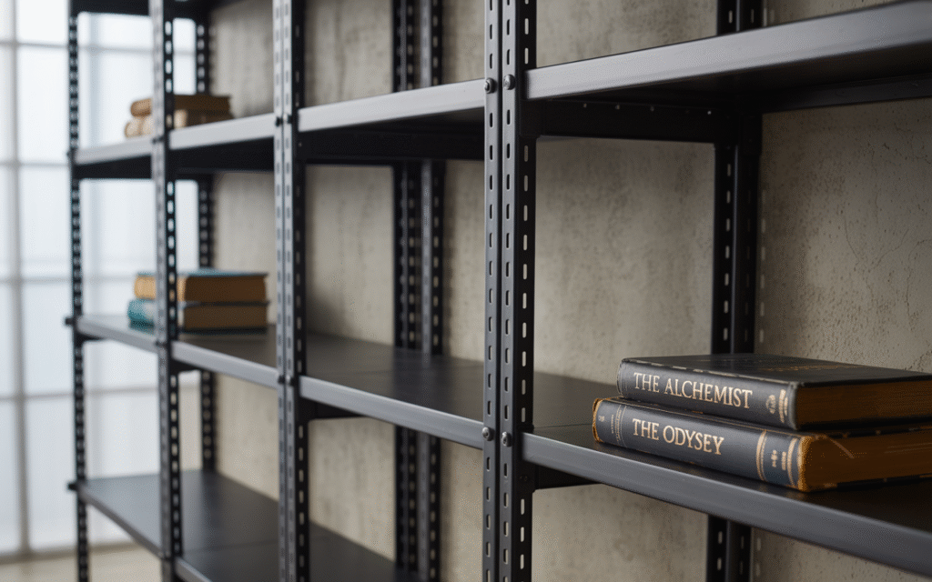 Blackened Steel Shelving