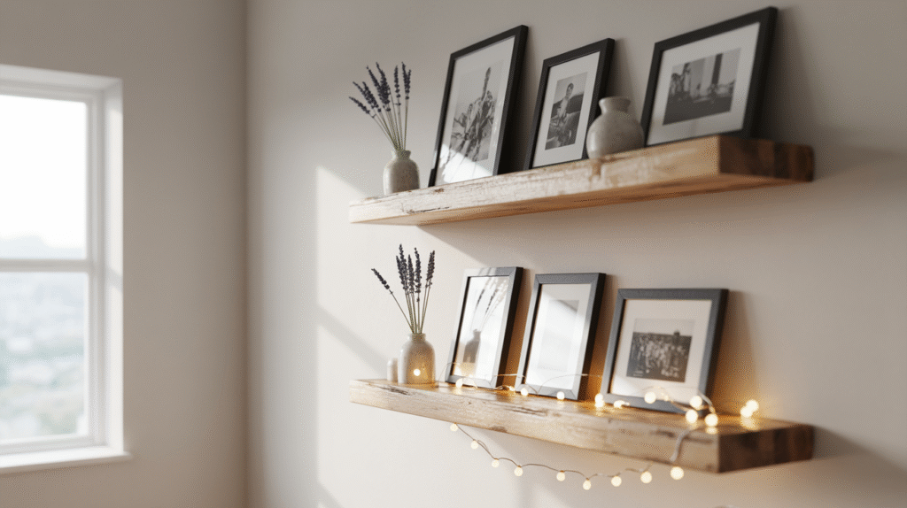 Floating Art Shelves