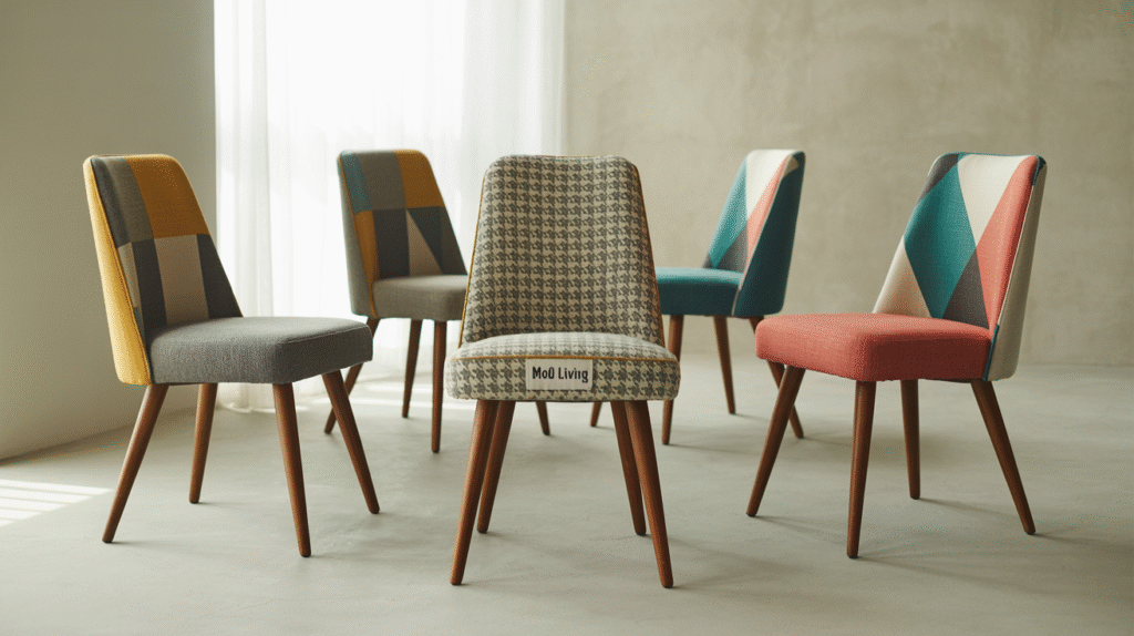 Geometric-Patterned Upholstery