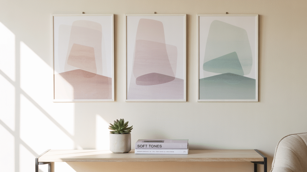 Muted Pastel Abstract Prints