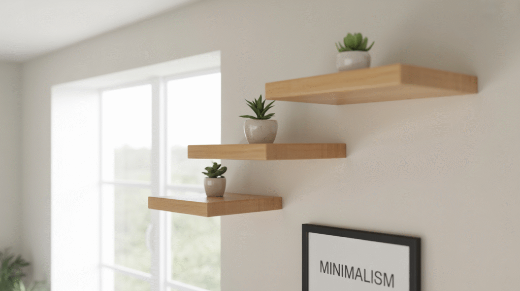 Floating Corner Shelves