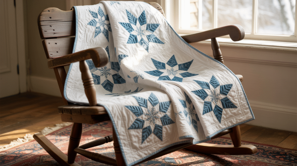 Snowflake Quilt for a Winter Wonderland