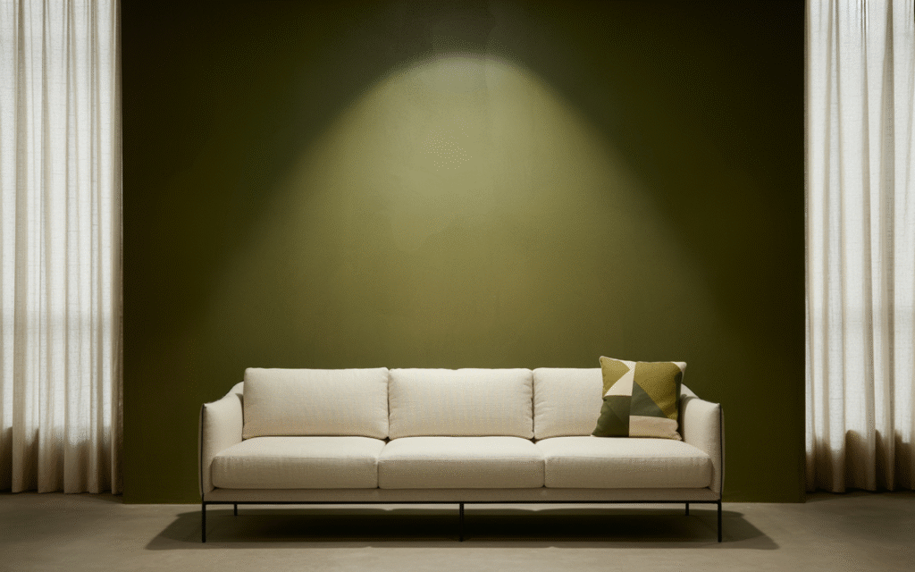 Military Green Accent Wall