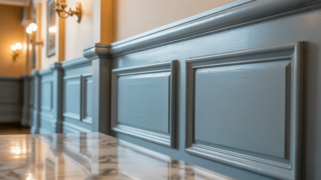Sky Blue Wainscoting