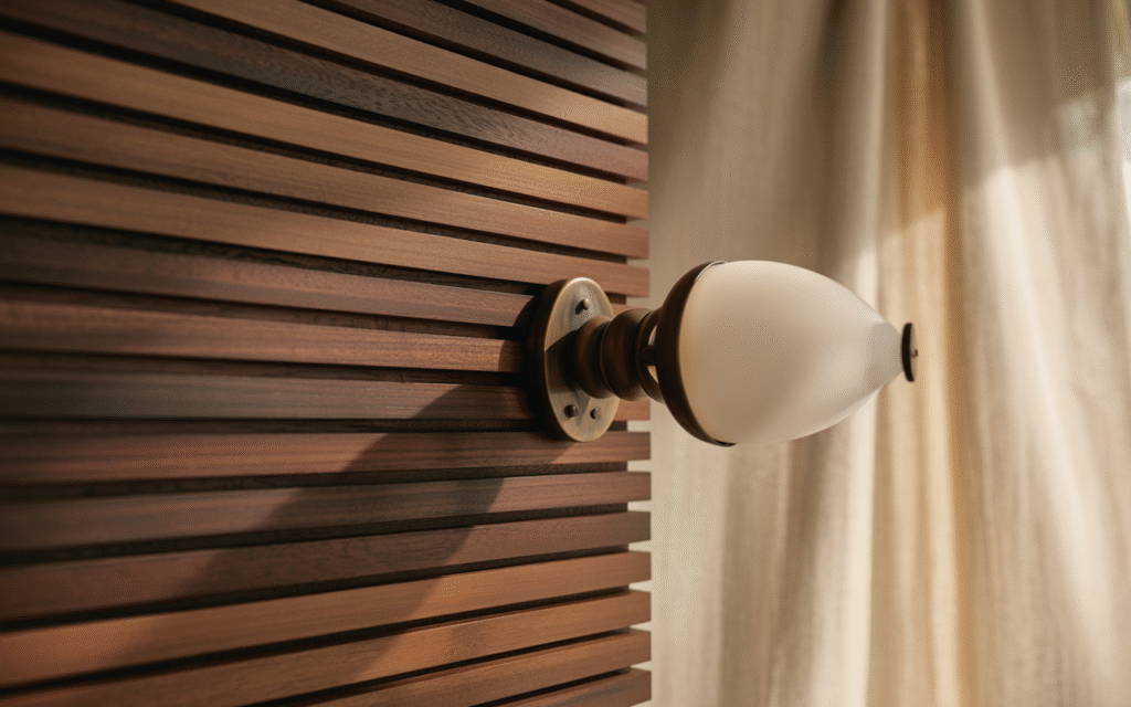 Slatted Wood Paneling