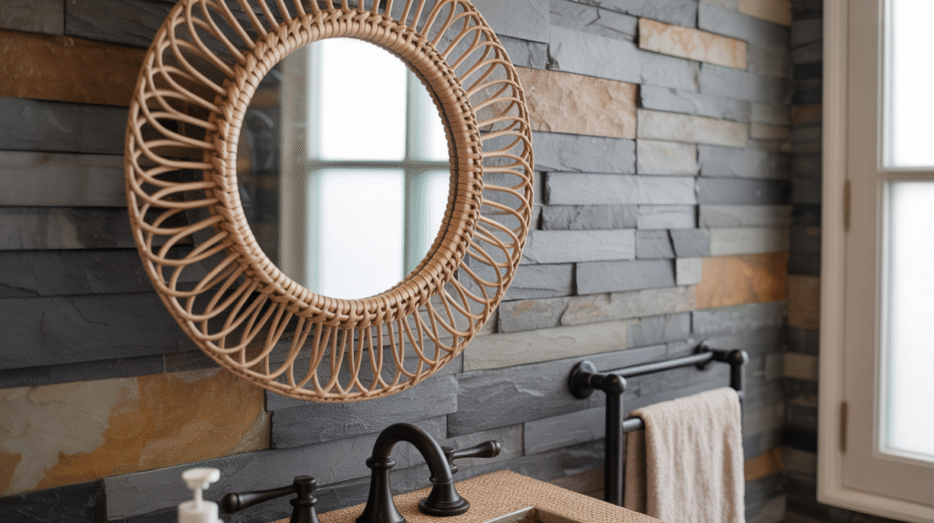 Rattan and Stone Mix