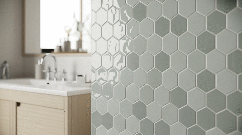 Grey Hexagon Tile Sophistication