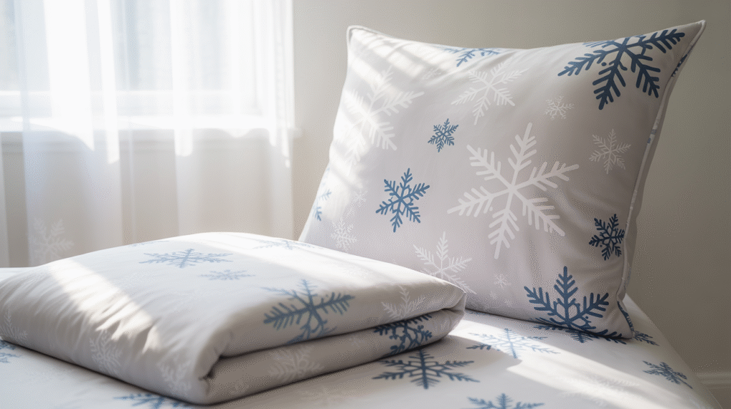 Snowflake-Themed Bedding