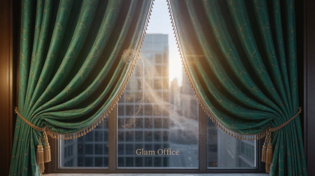 Green Velvet Curtains