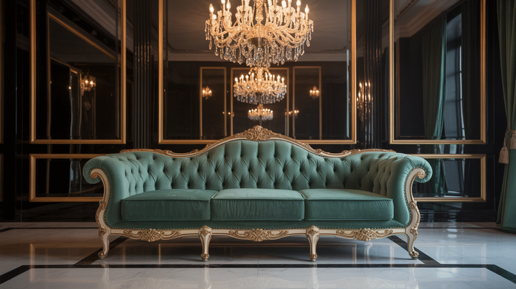Tufted Velvet Sofa

