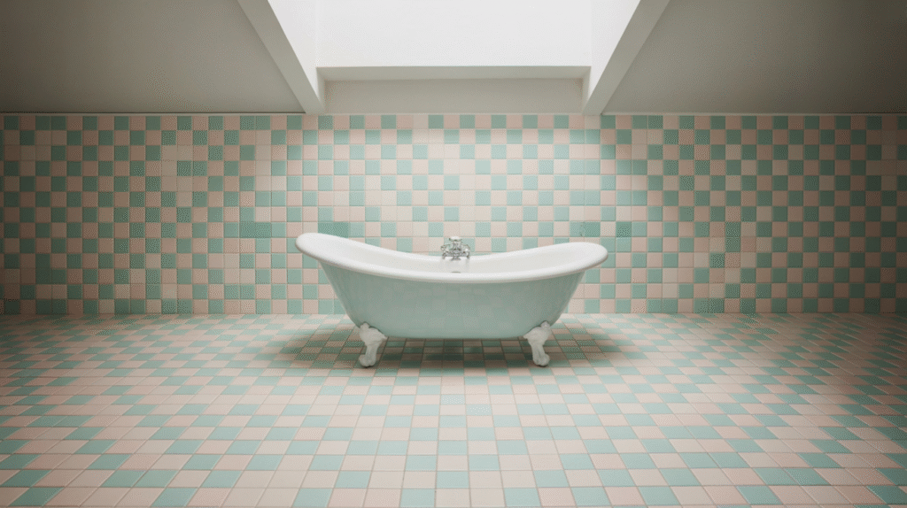 Pastel Checkerboard Play