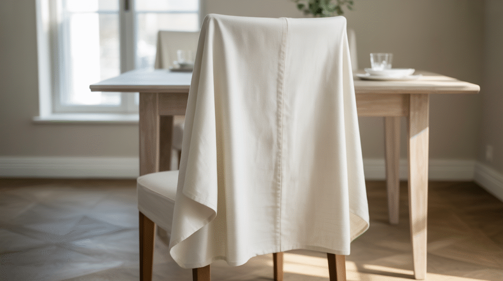  White Cotton Chair Slipcovers