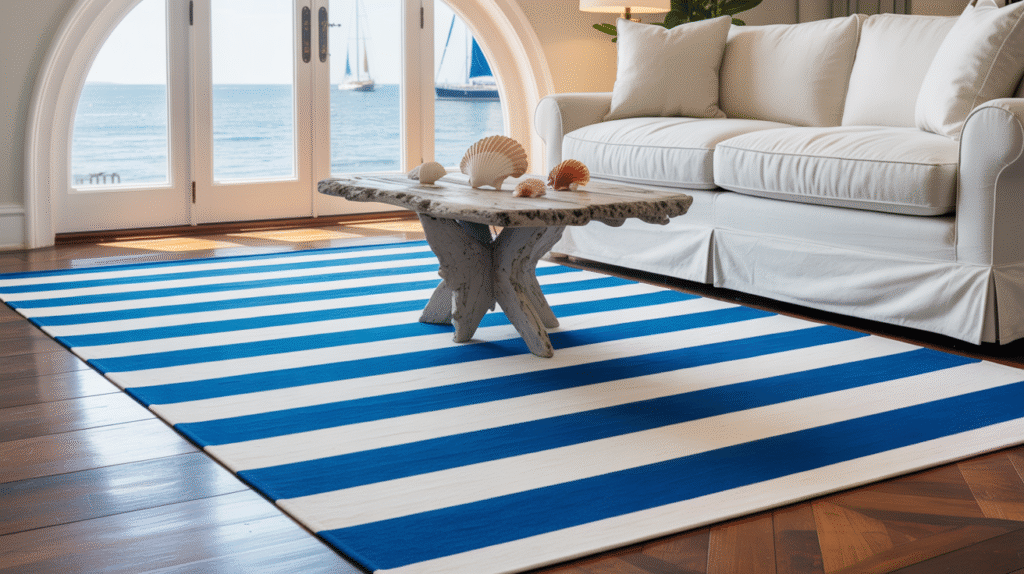 Nautical Striped Rug